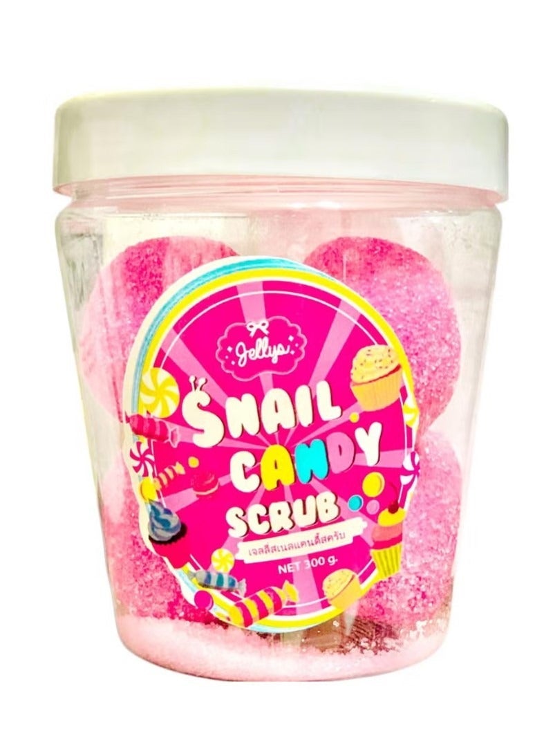 جيليز مقشر الجسم من جيلي، مقشر حلوى الحلزون للجسم، 6 كرات، 300 جرام - Image 1